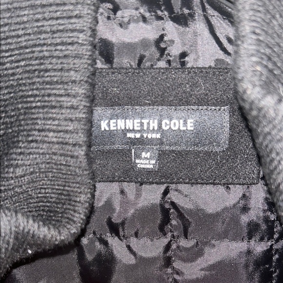 Kenneth Cole New York Black Peacoat Wool Blend - Picture 5 of 11